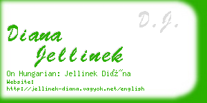 diana jellinek business card